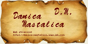 Danica Mastalica vizit kartica